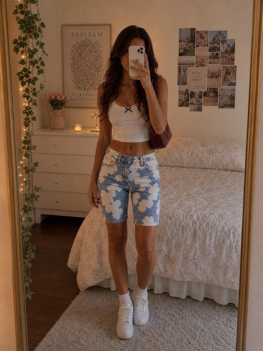 Levi’s 412 Slim Bleach Washed Denim Shorts